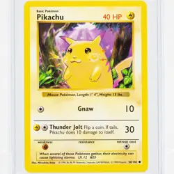 Pikachu Base Set Shadowless Pokemon (1999) CGC 6 - Image 3