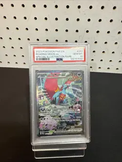 Pokemon Roaring Moon ex SIR #251 PSA 10 Paradox Rift 2023 - Image 1