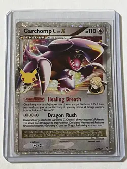 Garchomp C LV.X 145/147 Pokemon Celebrations 2022 MT - 9.0 + Full Art Holo Rare - Image 1