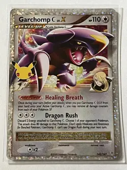 Garchomp C LV.X 145/147 Pokemon Celebrations 2022 MT - 9.0 + Full Art Holo Rare - Image 2