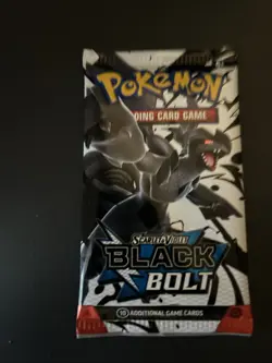 Heavy 22.81g Pokemon TCG SV 10.5 Black Bolt Booster Pack Sealed! - Image 2
