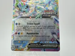 Pokemon Prismatic Evolutions Vaporeon ex 023/131 Surprise Box Stamped Sealed NM - Image 3