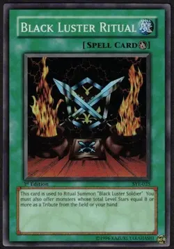 Yugioh Black Luster Ritual SYE-025 Super Rare 1st Ed - VLP - Image 1