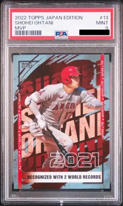 [Shipping included] PSA9 certified Topps MLB Shohei Ohtani Card MVP9 - Image 1