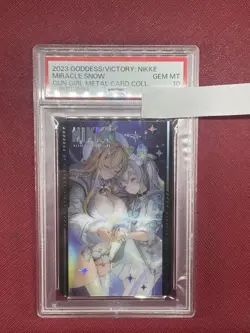 Goddess of Victory Nikke Metal Card Miracle Snow PSA10 - Image 1