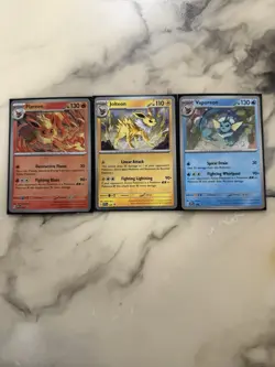 Pokemon Flareon Vaporeon Jolteon SVP 167 168 169 Prismatic Evolutions Promo Card - Image 1