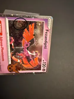 2024 Pokemon Fezandipiti 096 Trick or Trade TWM Cosmos Holo Rare SWIRL Card NM+ - Image 2