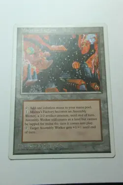 MTG Mishra's Factory x1- -Fourth Edition-Mod/Hvy Play - Image 1