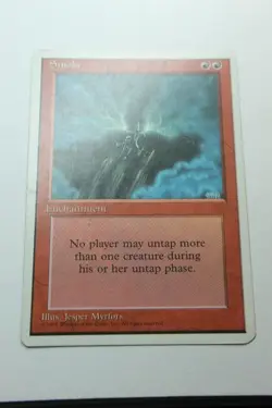 MTG Smoke x1- -Fourth Edition-Mod/Hvy Play - Image 1