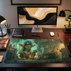 Goblin Tinkerer MTG Playmat Fantasy Steampunk - MTG Playmat - Image 2