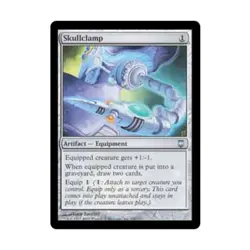 WOTC MtG Darksteel Skullclamp (U) EX - Image 1