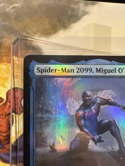 Magic MTG Spider-Man 2099 Miguel O’Hara 0008 Borderless Mythic Foil Eternal - Image 5