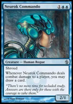 Neurok Commando - Light Play MTG Mirrodin Besieged - Image 1