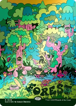 🌟 Forest (1949) FOIL PRESALE Flower Power Secret Lair Ashley Dreyfus MTG 🌟 - Image 1