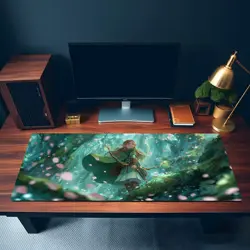 Anime Elf Ranger MTG Playmat Fantasy Forest - MTG Playmat - Image 3