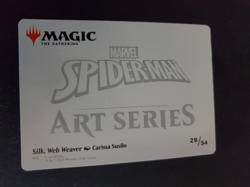 MTG - Spider-Man - Silk, Web Weaver Art Card #29 NM - Image 2