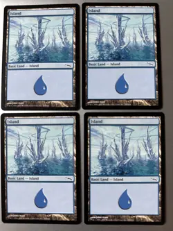 4x Island #294 (NM) Mirrodin Common MRD Magic the Gathering MTG Playset - Image 1