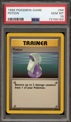 Pokemon Potion Base Set Unlimited #94 PSA 10 Gem Mint - Image 1