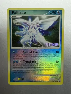 Palkia 26/106 Platinum Reverse Stamp Great Encounters BurgerKing Pokemon 2008 NM - Image 1