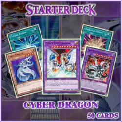 CYBER DRAGON ZANE STARTER DECK 50 | Chimeratech End Poly Duelist Kingdom YuGiOh - Image 1