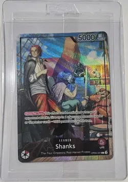 One Piece Shanks Leader PSA Promo Card Exclusive OP09-001 Sealed FOIL - Image 1