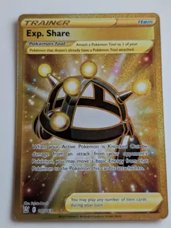 Exp. Share 180/163 SWSH Battle Styles Gold Secret Rare Pokemon TCG Card NM - Image 1