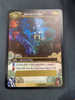 Spectral Tiger Loot Card Unused/Unscratched - World Of Warcraft - Image 1