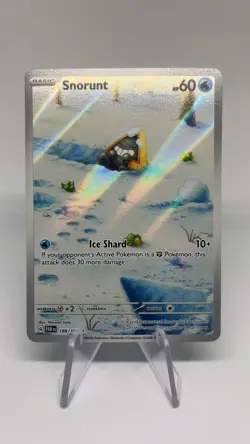 Pokemon TCG Snorunt Paradox Rift 188/182 Holo Illustration Rare Card - Image 1