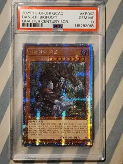 Yu-Gi-Oh! Danger! Bigfoot! Gem Mint 10 PSA Graded Card Korean - Image 1