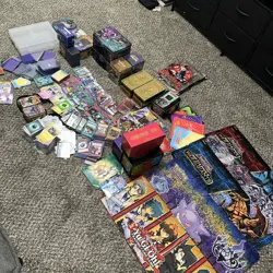 HUGE TCG Pokemon / Yugioh Lot Of Cards, Accessories, Playmats, Tins, ETC. - Image 1