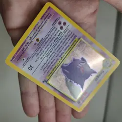 Pokemon Gengar TCG Holo Rare Unlimited Card 5/62 Fossil LP - Image 2