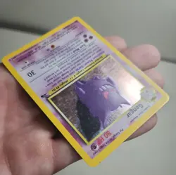 Pokemon Gengar TCG Holo Rare Unlimited Card 5/62 Fossil LP - Image 3