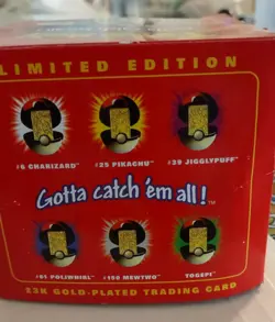Pokemon Poliwhirl 23K gold plated trading card from 1999, part of BK Series - Image 4