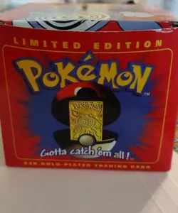 Pokemon Poliwhirl 23K gold plated trading card from 1999, part of BK Series - Image 5
