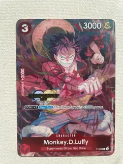 One Piece Card Game Monkey.D.Luffy P-006 CS 2023 Celebration Pack - Foil! OPTCG - Image 1
