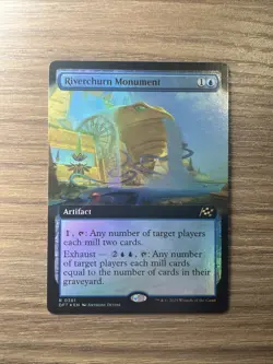 Riverchurn Monument Foil Extended Art Rare Aetherdrift MTG - Image 1