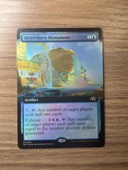 Riverchurn Monument Foil Extended Art Rare Aetherdrift MTG - Image 2