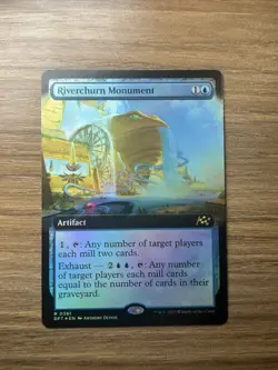Riverchurn Monument Foil Extended Art Rare Aetherdrift MTG - Image 3