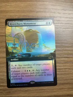 Riverchurn Monument Foil Extended Art Rare Aetherdrift MTG - Image 4