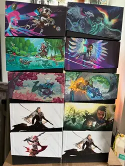 Magic the Gathering MTG Empty Bundle Box Lot (27) + 2 Playmats - Final Fantasy, - Image 1