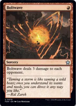 MTG Boltwave Normal NM Foundations Magic 79 - Image 1