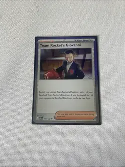 Pokemon TCG Destined Rivals Team Rockets Giovanni promo! 174/182 - Image 1
