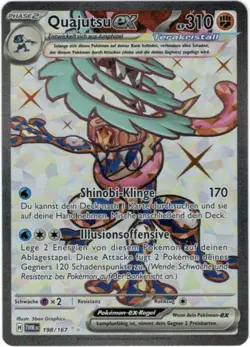 Pokemon Quajutsu ex Full Art Maskerade im Zwielicht TWM 198/167 NM Deutsch - Image 1