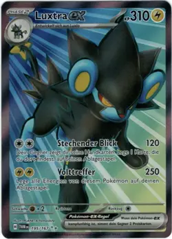 Pokemon Luxtra ex Full Art Maskerade im Zwielicht TWM 195/167 Near Mint Deutsch - Image 1