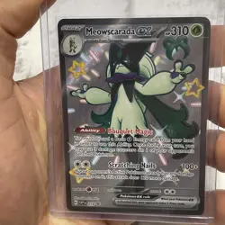 Pokemon Meowscarada EX SVP 078 Black Star Promo Full Art NM/MT Regular Size TCG - Image 1