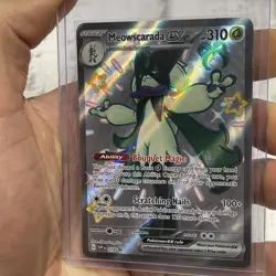 Pokemon Meowscarada EX SVP 078 Black Star Promo Full Art NM/MT Regular Size TCG - Image 2