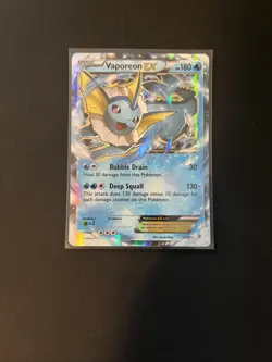 Pokemon TCG Vaporeon EX 24/83 XY Generations Ultra Rare 2016 LP Condition - Image 1
