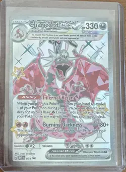 Charizard EX 74 Pokemon Paldean Fates Black Star Promo NM English Near Mint - Image 1