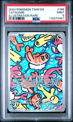 2024 Pokemon Twilight Masquerade - Tatsugiri No. 186 PSA 9 - Image 1