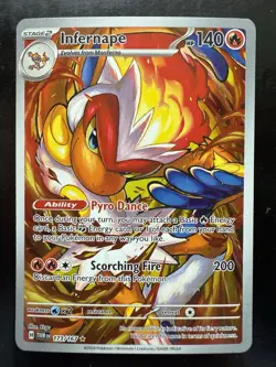 Pokemon Infernape 173/167 Sv06: Twilight Masquerade Holo (NM) - Image 1
